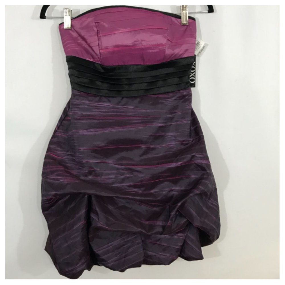 Black & Purple Cocktail Dress XoXo NWT Size 1